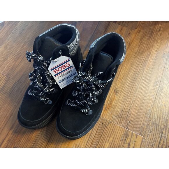 Skechers Bobs Broadies Hiker Boot - Memory Foam, Black, Size 6.5 US New With Tag - Picture 5 of 5